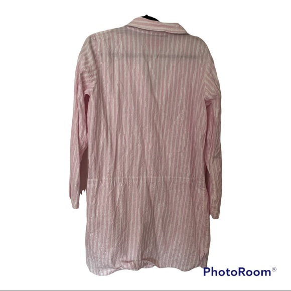 Victoria’s Secret Stripes Button Up PJ Sleep Shirt size large - Picture 3 of 4